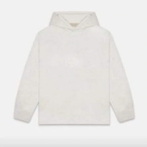NWT Fear of God Essentials Light Relaxed Hoodie - Oatmeal Size Large - Picture 2 of 3